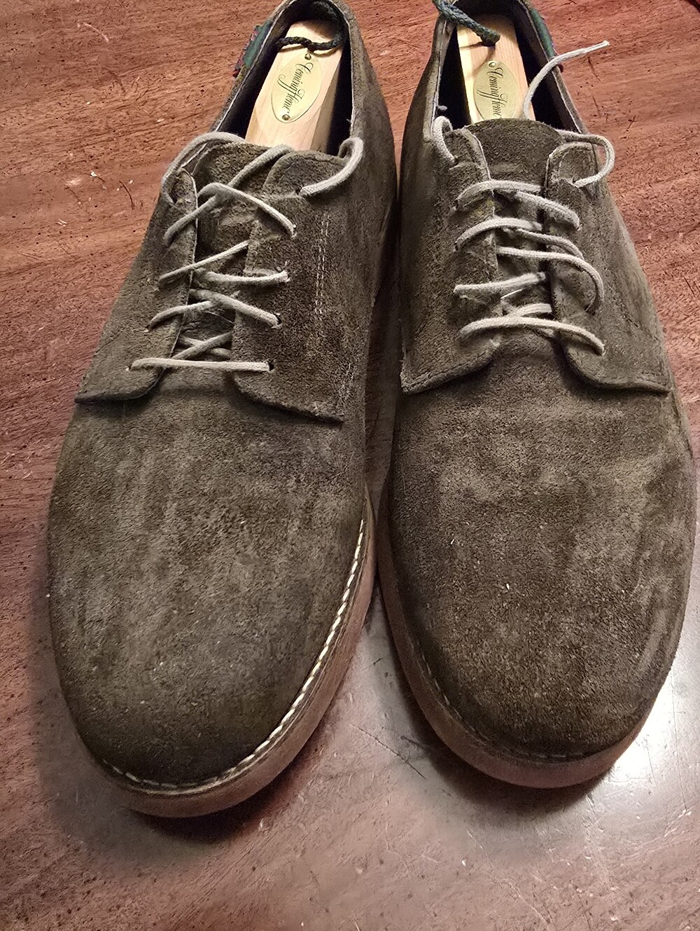 Bass Men's Olive Suede Chukka Boots